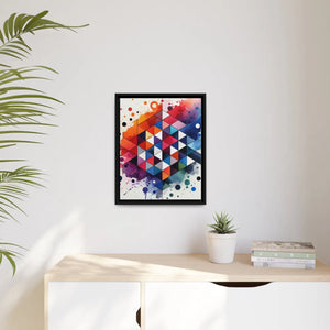 Colorful Geometric Pattern – Matte Canvas - Dipaliz - Posters Prints & Visual Artwork