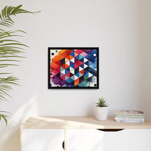 Colorful Geometric Pattern – Matte Canvas - Dipaliz - Posters Prints & Visual Artwork