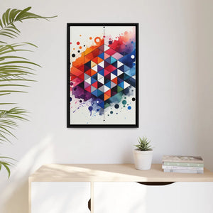 Colorful Geometric Pattern – Matte Canvas - Dipaliz - Posters Prints & Visual Artwork