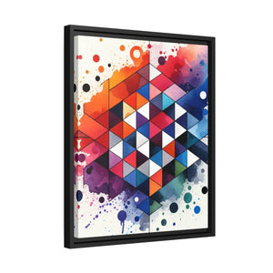 Colorful Geometric Pattern – Matte Canvas - Dipaliz - Posters Prints & Visual Artwork