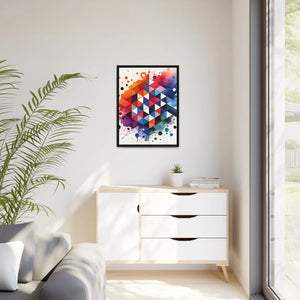 Colorful Geometric Pattern – Matte Canvas - Dipaliz - Posters Prints & Visual Artwork