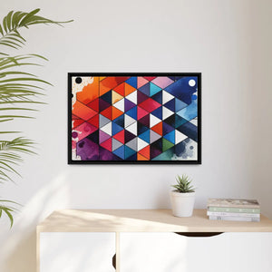 Colorful Geometric Pattern – Matte Canvas - Dipaliz - Posters Prints & Visual Artwork