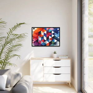Colorful Geometric Pattern – Matte Canvas - Dipaliz - Posters Prints & Visual Artwork