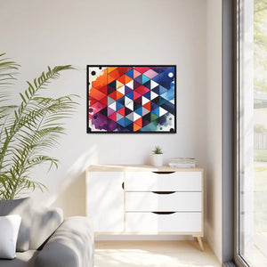 Colorful Geometric Pattern – Matte Canvas - Dipaliz - Posters Prints & Visual Artwork