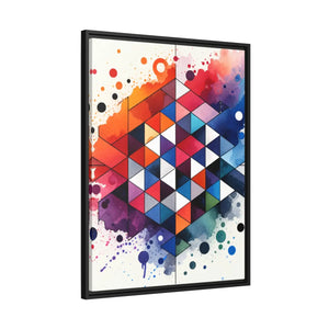 Colorful Geometric Pattern – Matte Canvas - Dipaliz - Posters Prints & Visual Artwork