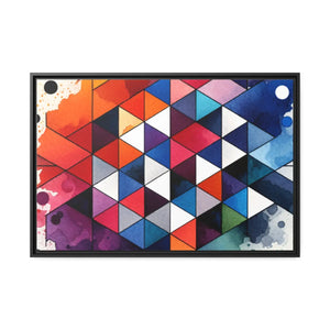 Colorful Geometric Pattern – Matte Canvas - Dipaliz - Posters Prints & Visual Artwork