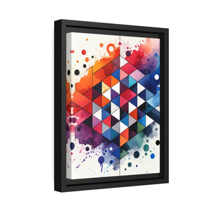Colorful Geometric Pattern – Matte Canvas - Dipaliz - Posters Prints & Visual Artwork