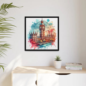London City Map – Matte Canvas Wall Art - Dipaliz - Posters Prints & Visual Artwork