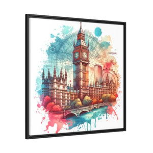London City Map – Matte Canvas Wall Art - Dipaliz - Posters Prints & Visual Artwork