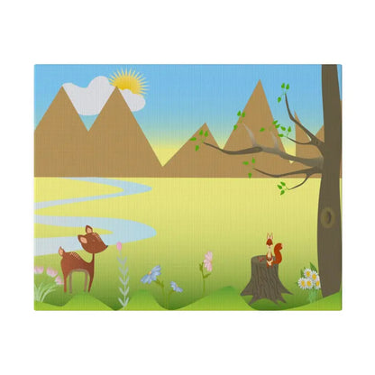 Wildlife Wonderland: Matte Canvas for Home Decor - 10’’ x 8’’ (horizontal) / 0.75’’