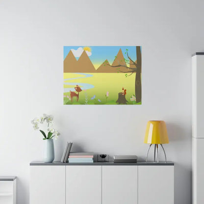 Wildlife Wonderland: Matte Canvas for Home Decor