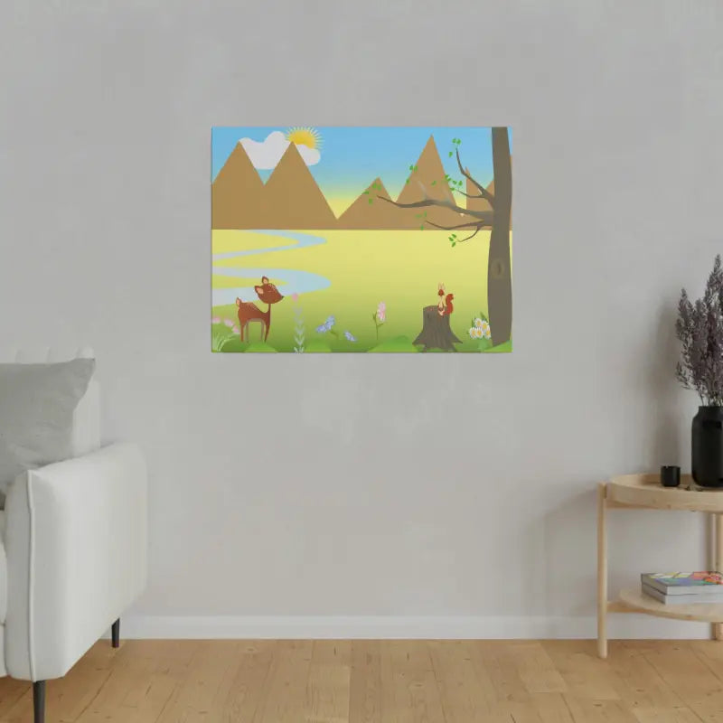 Wildlife Wonderland: Matte Canvas for Home Decor