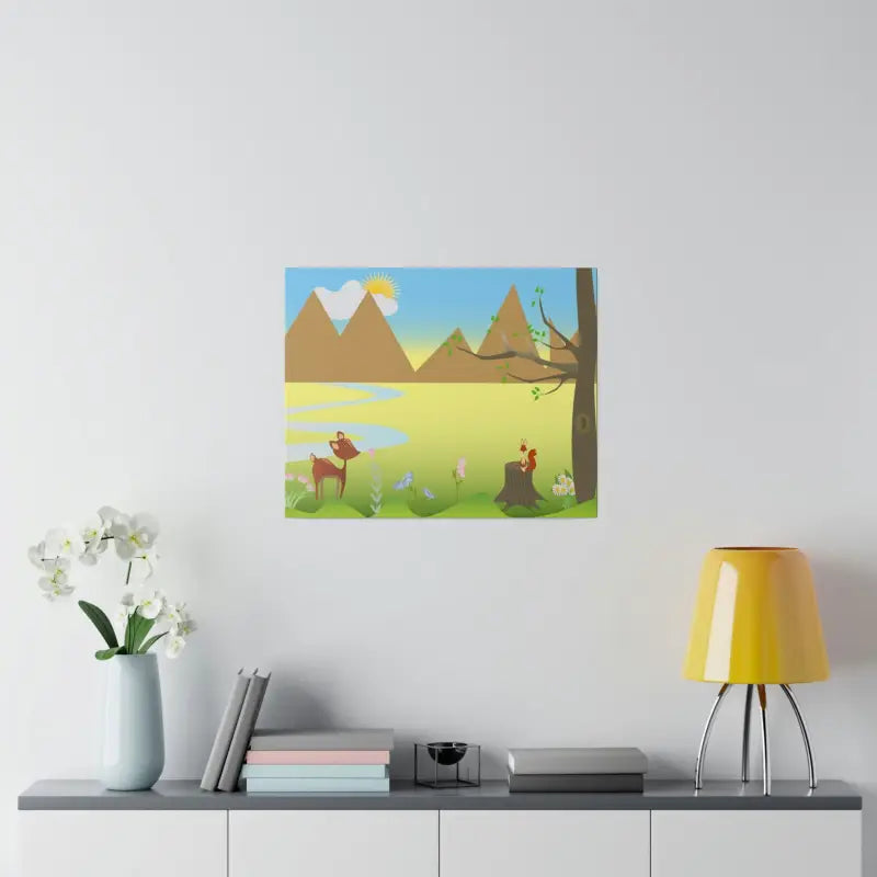 Wildlife Wonderland: Matte Canvas for Home Decor