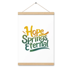 Matte Poster with Wooden Hanger - Stylish Wall Art - Dipaliz - 12″×18″ - Posters Prints & Visual Artwork