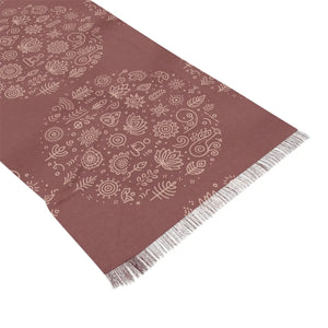 Nature-inspired Sheer Scarf - Forest Motif Polyester - Dipaliz - Scarves & Shawls