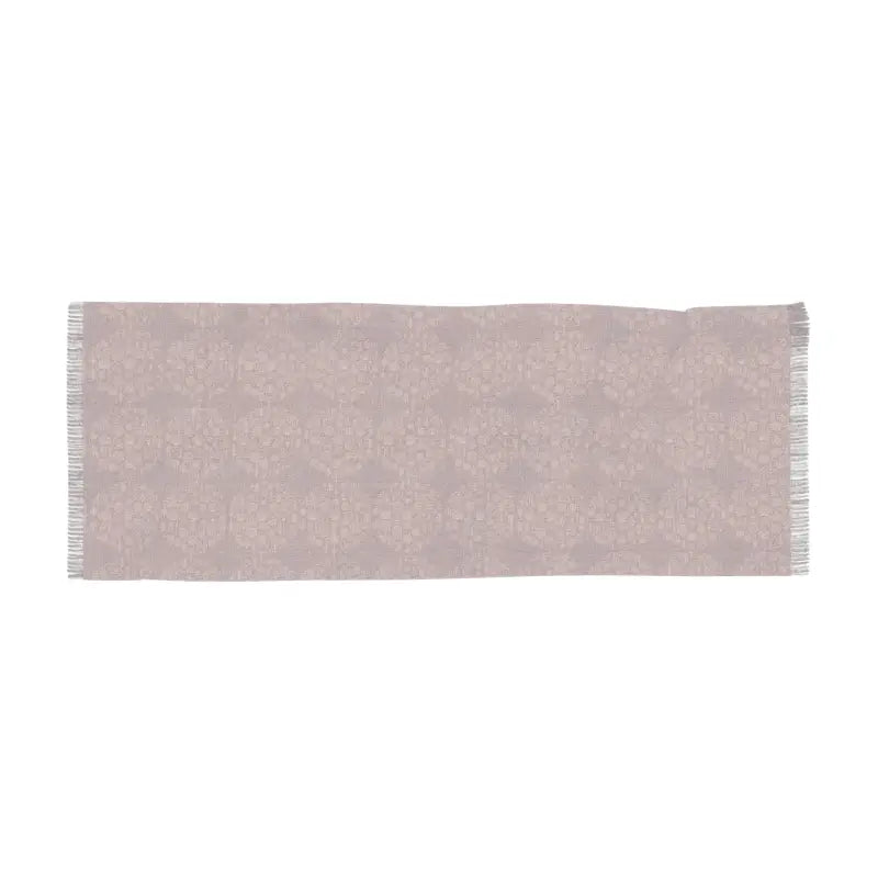 Elevate your Style with a Mauve Nature Line Art Scarf - 27’’ × 73’’