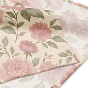 Mauve Roses All-over Print Bandana Premium Versatile Style Dipaliz - Bandanas & Headties