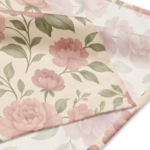 Mauve Roses All-over Print Bandana - Recycled Fabric - Dipaliz - Bandanas & Headties