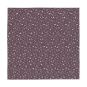 Mauve Tablecloth - Elegant Polyester Print Design - Dipaliz - one Size / White - Tablecloths