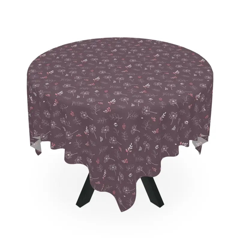 Dive Into Elegance with the Mauve Tablecloth - Polyester Perfection - one Size / White Home Decor