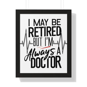 Doctor Poster – Retired Horse Art Framed - Dipaliz - Posters Prints & Visual Artwork