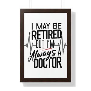 Doctor Poster – Retired Horse Art Framed - Dipaliz - Posters Prints & Visual Artwork