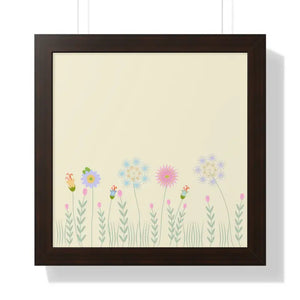 Gallery Canvas Wraps Meadow Flower Poster Art - Dipaliz - 16″ x / Walnut - Posters Prints & Visual Artwork
