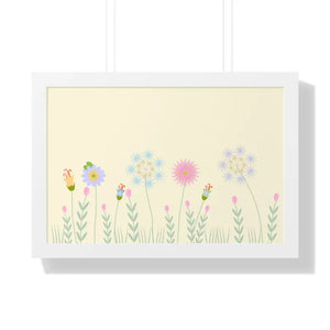 Gallery Canvas Wraps Meadow Flower Poster Art - Dipaliz - 24″ x 16″ / White - Posters Prints & Visual Artwork