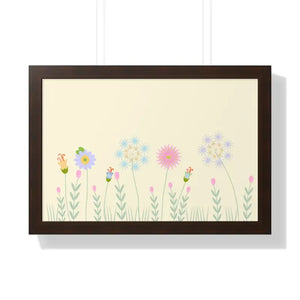 Gallery Canvas Wraps Meadow Flower Poster Art - Dipaliz - 24″ x 16″ / Walnut - Posters Prints & Visual Artwork