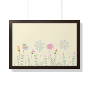 Gallery Canvas Wraps Meadow Flower Poster Art - Dipaliz - 30’’ x 20’’ / Walnut - Posters Prints & Visual Artwork
