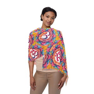Dynamic Aum Pattern Scarf - Polyester Fashion Essential - Dipaliz - Scarves & Shawls