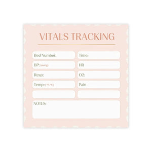 Medical Vitals Chart Notepad – Caregiver Tool - Dipaliz - Sticky Notes