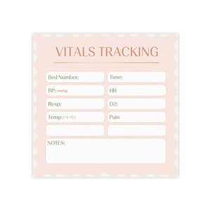 Medical Vitals Chart Notepad – Caregiver Tool - Dipaliz - Sticky Notes