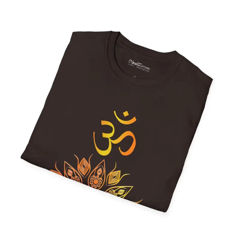 Chill Vibes: Aum Mandala Cotton Softstyle Tee - T-shirt