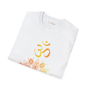 Soft Cotton Aum Mandala Tee - Softstyle t Shirt - Dipaliz - T-shirts