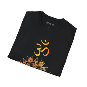 Soft Cotton Aum Mandala Tee - Softstyle t Shirt - Dipaliz - T-shirts