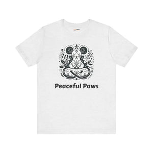 Meditating Mouse Tee Unisex Zen Style Shirt - Dipaliz - Ash / s - T-shirts