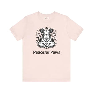 Meditating Mouse Tee Unisex Zen Style Shirt - Dipaliz - Soft Pink / s - T-shirts