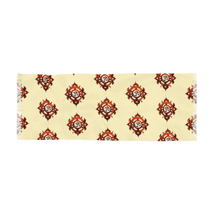 Elegant Aum Pattern Scarf - Spiritual Polyester Design - Dipaliz - Scarves & Shawls
