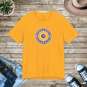 Soft Cotton Meditation Tee - Aum Bliss Unisex - Dipaliz - T-shirts