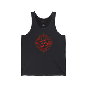 Soft Meditation Aum Tank Top - Serenity Unisex Jersey - Dipaliz - Tops