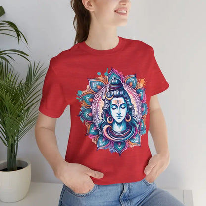 Meditation Bliss Unisex Tee - Ultimate Comfort & Style - Heather Red / s T-shirt