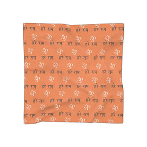 Zen Aum Pattern Poly Scarf - Lightweight Chiffon - Dipaliz - Scarves & Shawls