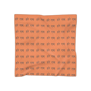 Meditation Hare Ram Pattern Poly Scarf - Scarves & Shawls