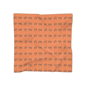 Meditation Hare Ram Pattern Poly Scarf - Scarves & Shawls