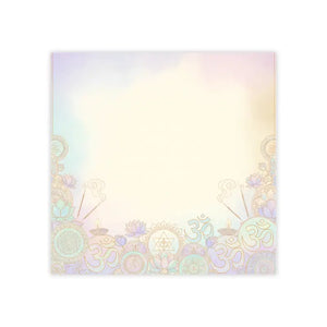 Meditative Floral Pastel Chakra Sticky Pads - Mandala Notes - Dipaliz - 4’’ x / White - Paper Products