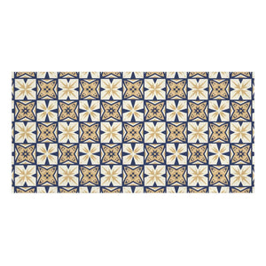 Mediterranean Tile Beach Towel – Cotton Back - Dipaliz - Beach Towels