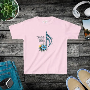 Melody Maker Kids Heavy Cotton Tee - Musical Fun Style - Dipaliz - Light Pink / Xs - T-shirts