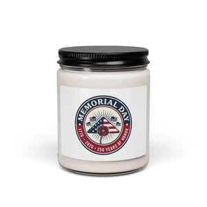 Memorial Day 1776–2026 Soy Candle | Usa 250 Vintage Distressed - Christmas Warmth / 9oz - Home Decor