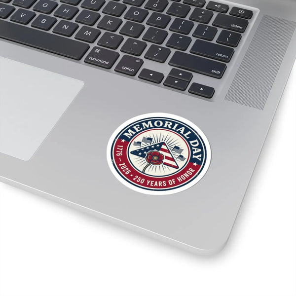 Memorial Day 1776–2026 Sticker | Usa 250 Vintage Distressed Red White Blue - 4’’ × / Paper Products